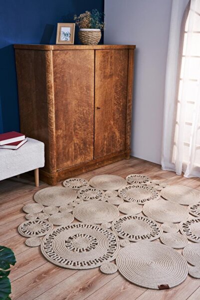 Apex Magnolia 9132 El Yapımı Jüt Dekoratif Halı