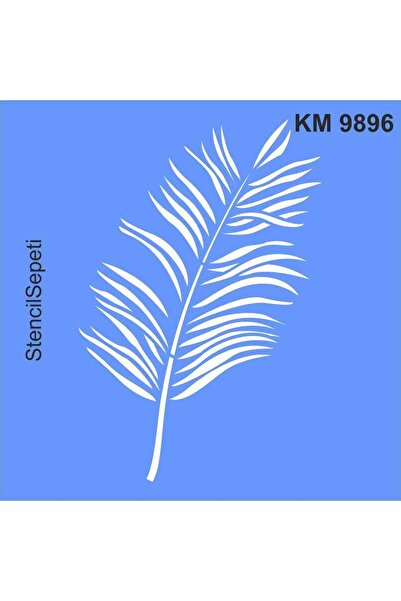 StencilSepeti Yaprak Deseni - Kalın Malzeme Şablon - Iadesi Yoktur - 100x100cm