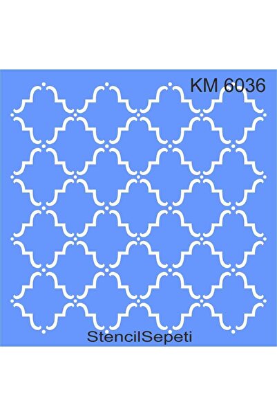 StencilSepeti Geometrik Fas Deseni - Kalın Malzeme Şablon - Iadesi Yoktur - 1...