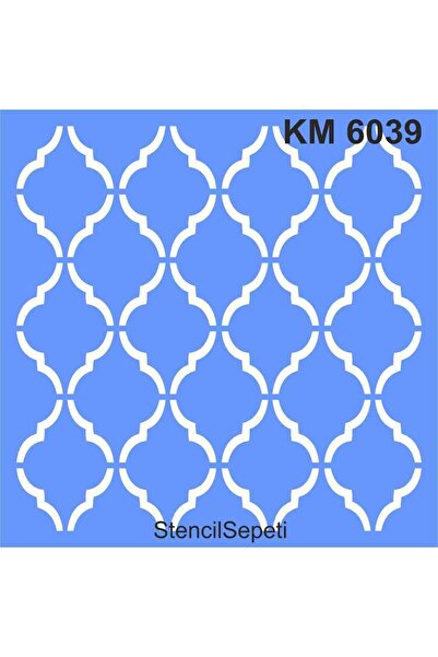StencilSepeti Geometrik Fas Deseni - Kalın Malzeme Şablon - Iadesi Yoktur - 1...