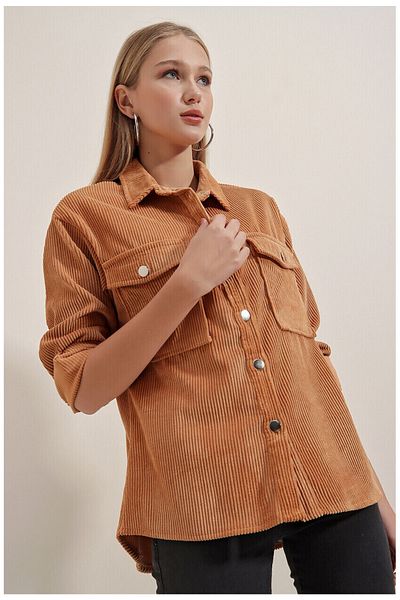 ubmbutik Кадифена риза на райета - Камилска