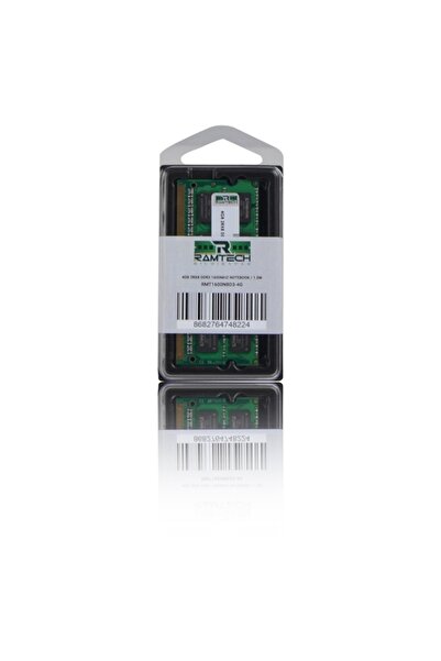 RAMTECH BİLGİSAYAR 8gb (4x4 Dual) Ddr3 1600mhz 1.5 V Intel Ve Amd Işlemcilere Uyumlu Notebook Ram