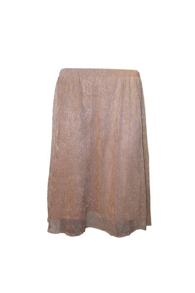 Bulalgiy Kadın Gül Kurusu Simli Etek - Bga296884