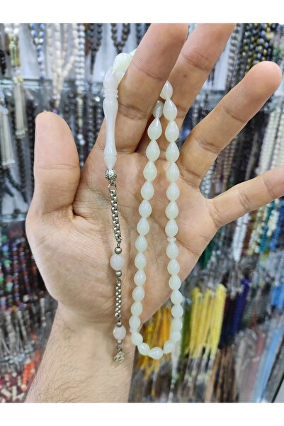 OSMANLILI Fosforlu Kedi Gözü Karanlıkta Parlayan Tesbih Damla Model