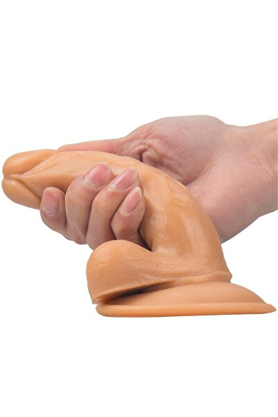 Genel Markalar Kingcock Ten Rengi Anal Ve Vajinal Dildo Vibratör 17cm