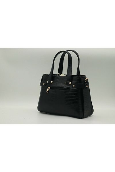 Armine Geanta Femei Armne 172 Black Croco 21x31 Cm