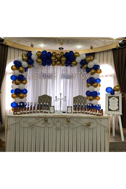 LOTUS PARTY 100 Pieces Circumcision Themed Balloon Chain Set - ( Navy Blue - ...