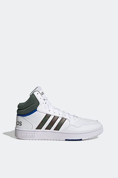adidas Hoops 3.0 Mid Ftwwht/Greoxy/Royblu - Shoes