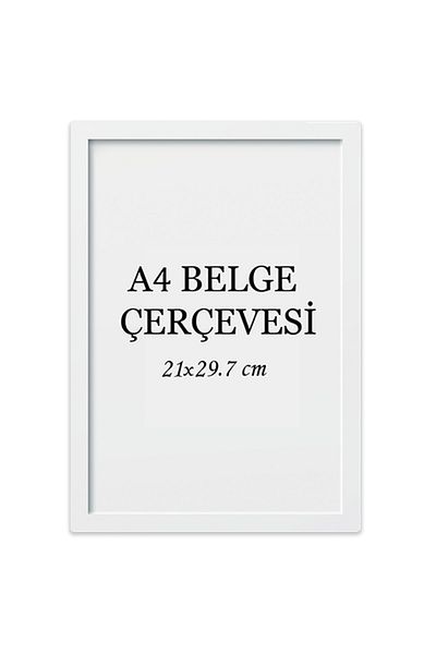 ÖZCANLAR ÇERÇEVE Diploma Frame Document Frame Certificate Photo Frame A4 Single Empty Frame 21x30