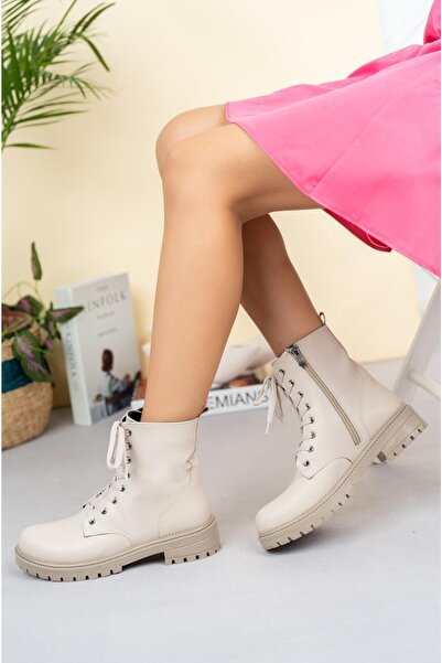 Tolgado Γυναικείες καθημερινές μπότες Lace Up Boots