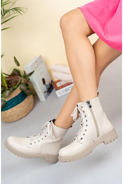 Tolgado Γυναικείες καθημερινές μπότες Lace Up Boots