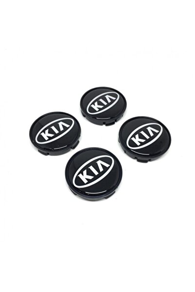 ALTAŞ Kia Damla Geçme Jant Göbeği Siyah 4 Lü 55mm
