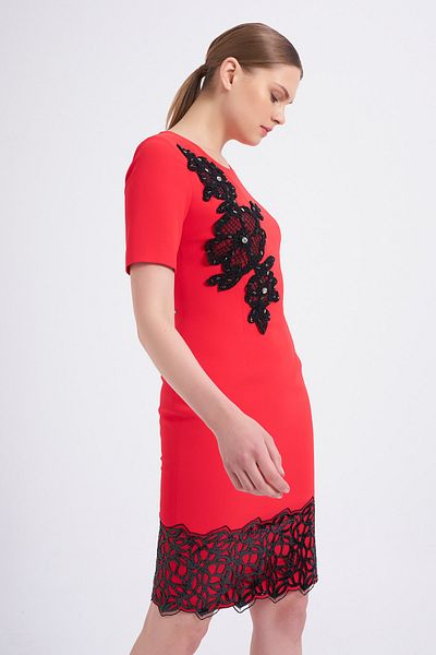 Balizza Blz-sequin and Embroidered Evening Dress