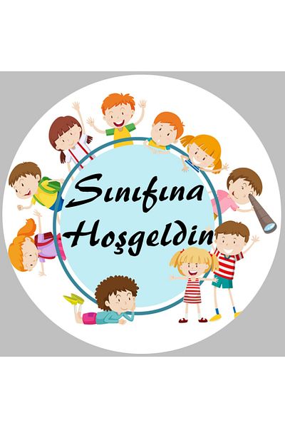 TELLGRAF REKLAM HİZMETLERİ ملصق دفتر المدرسة المكتوب مرحبًا بكم في الفصل (4×4 سم 24 قطعة)