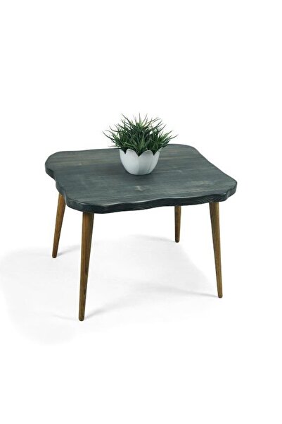 Mobenta Doğal Ağaç Masif Kütük Lata Orta Sehpa 65cm X 85cm Ağaç Ayak