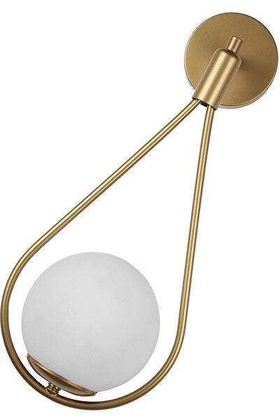 MG HOME Design Damla-mirza Sconce 1 Piece - Antique White Glop Glass