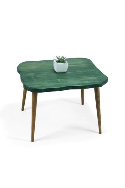 Mobenta Doğal Ağaç Masif Kütük Lata Orta Sehpa 65cm X 65cm Ağaç Ayak