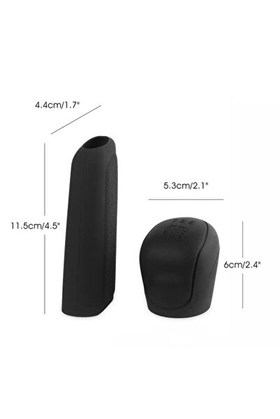 Space Oto Araç El Fren Kılıfı Manuel Vites Kılıfı Silikon Kılıf Set Uyumlu