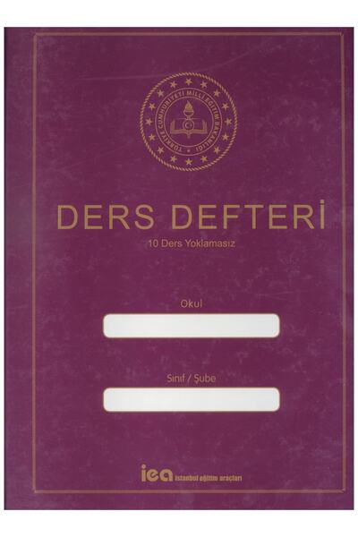 Gendaş Yayınları 10 Ders Yoklamasız Kue Kapak Ders Defteri Mor