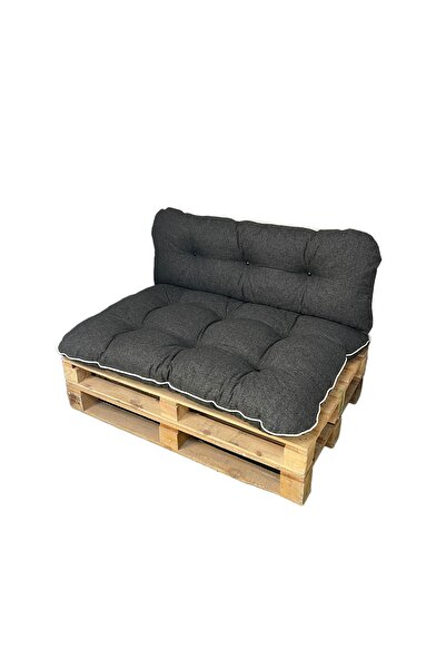Mazi Home Kalorifer Önü Ve Yer Minderi Ikili Takım Antrasit Gri 100x60cm