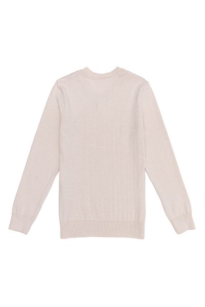 U.S. Polo Assn. Pulover pentru fetiță, cu decolteu în V, uni, bej Td02-kıds-bsk22