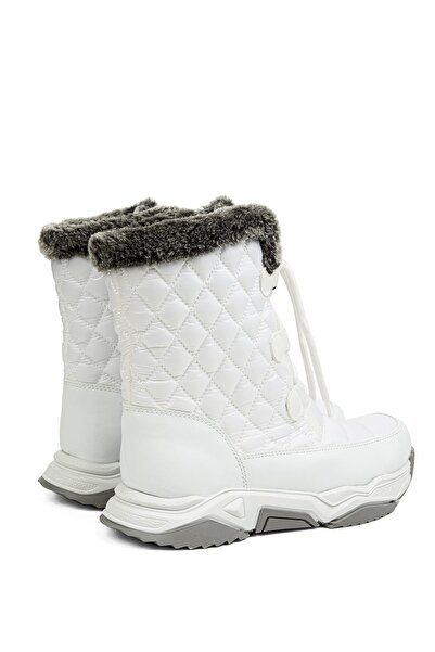 Benetton Bn-30394 3256 Beyaz Gri Kadın Bot