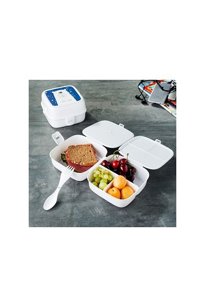 Gondol Plastik Colorful Illustrated Children's Lunch Box, Lockable Lunch Storage Container