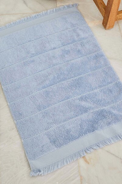 Karaca Home 4 Element %100 Pamuk Mavi Ayak Havlusu Banyo Paspası 50x70 Cm