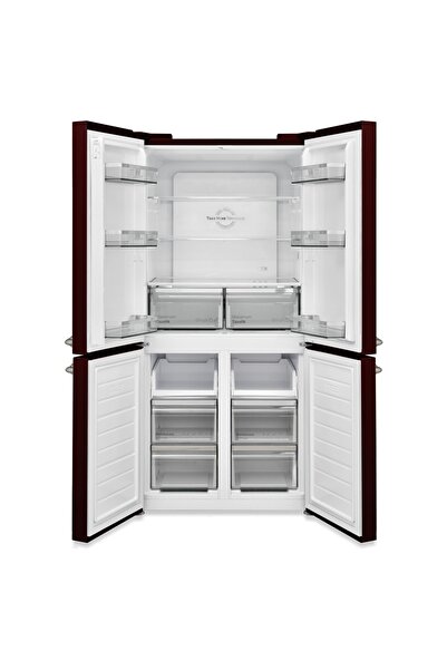 Vestel RETRO FD56001 Bordo 487 Lt Gardırop Tipi Buzdolabı