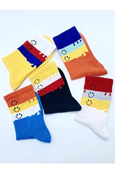 footmania Комплект от 5 чифта унисекс многоцветни забавни колежански чорапи