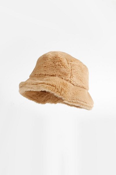 Kapin Mink Fur Hat - Plush Bucket