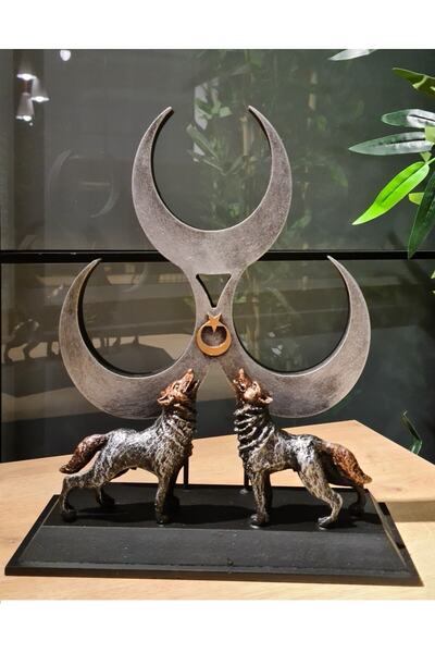 Gift Garden Özel Tasarım Üç Hilal Kurt Biblosu