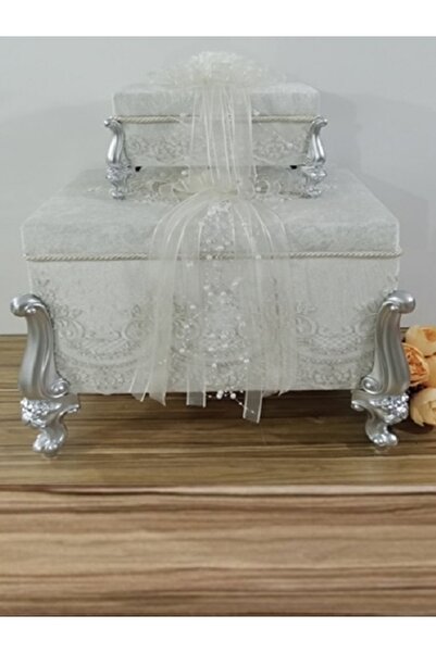 Hasret Çeyiz Söz Nişan Bohça Gelin Damat Çeyiz Sandık 2li 0665b