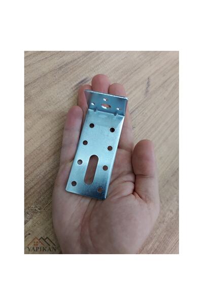 Yapıkan 4 Adet L Demir Gönye Köşebent 2x40x88x32mm - Deprem Mobilya Dolap Sabitleme Köşe Birleştirme Aparatı