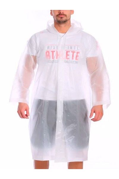 Özasya AVM Women's Men's Raincoat with Hood and Snap Fasteners