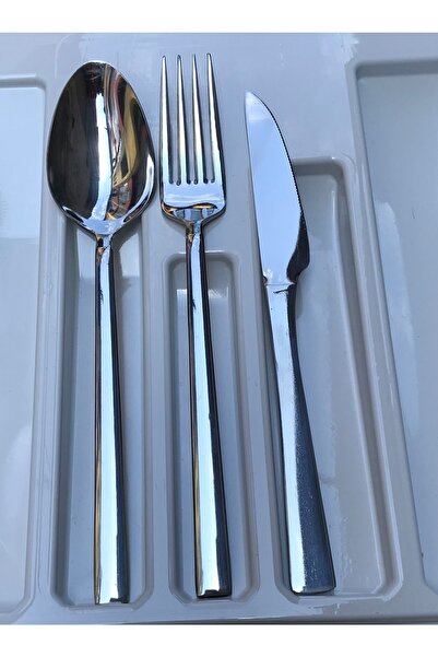 Kardelen طقم سكاكين شوكة وملعقة فاخر من تشوبوك مكون من 18 قطعة لـ 6 أشخاص