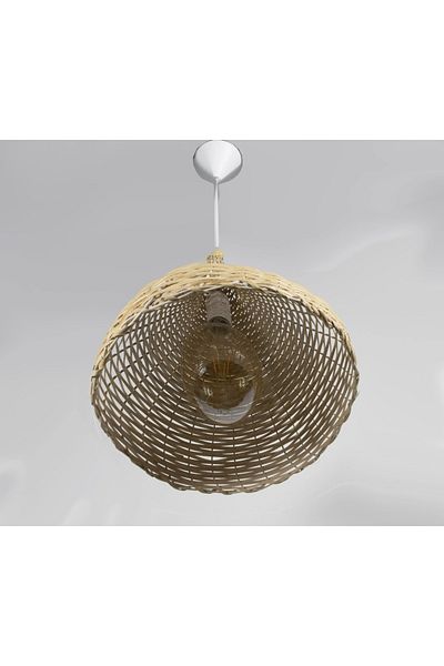 Mutlu Chandelier Rattan Single Kitchen, entrance, cafe, bar, restaurant