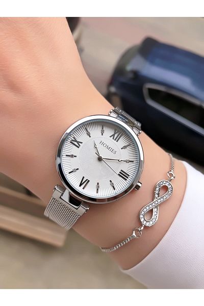 Homies Women's Wristwatch and Bracelet Gift Set