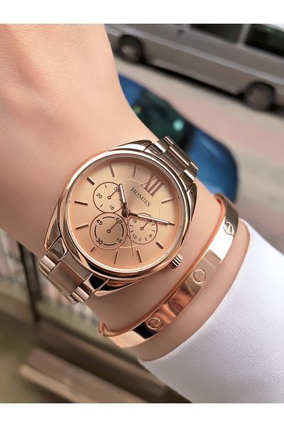 Homies Women's Wristwatch and Bracelet Gift Set