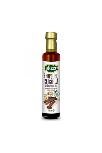 Akzer Propolisli Zencefilli Keçiboynuzu Özü Harnup Özü 350 Ml