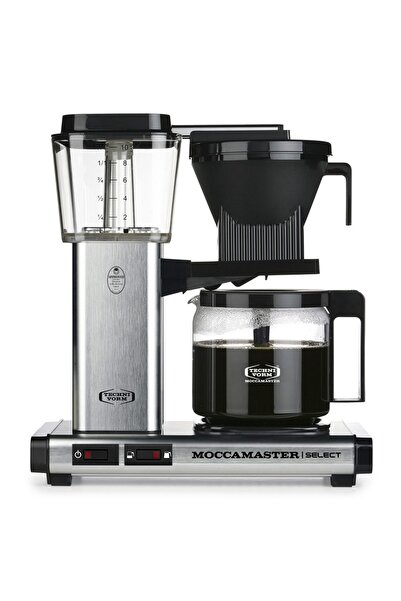 Moccamaster Kbg Select Filtre Kahve Makinesi Cam Potlu Fırça Gümüş (BRUSHED B...