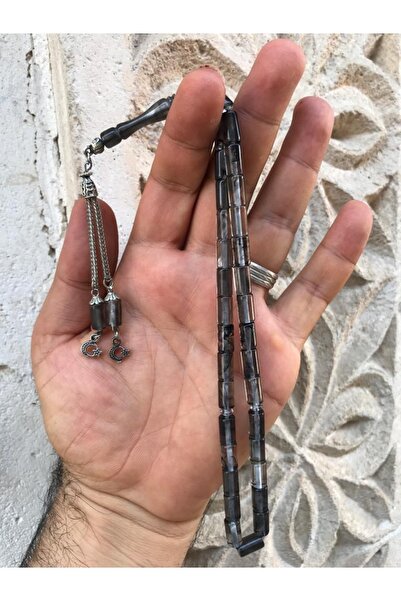 Sultan Telkari Siyah Beyaz Taraftar Toz Kehribar Tesbih