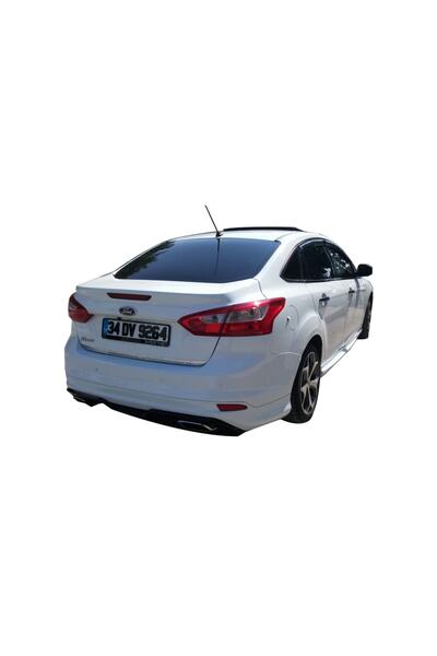 ps dizayn Ford Focus 3 Sedan (2012-2015) Arka Tampon Eki - Difüzör (plastik)