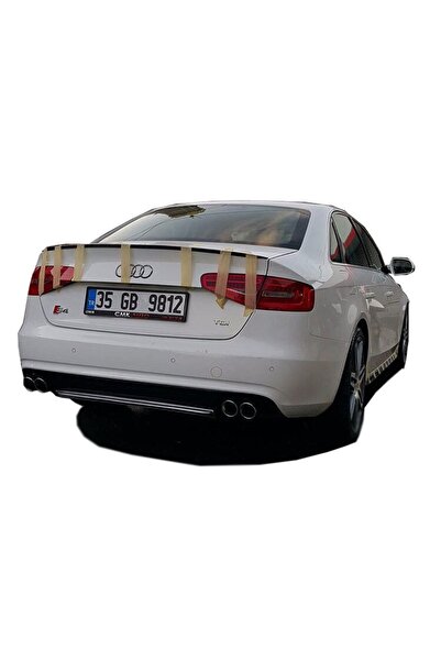 ps dizayn Audi A4 B8 Makyajlı 2012 - 2016 S4 Arka Tampon Eki - Difüzör (plastik)