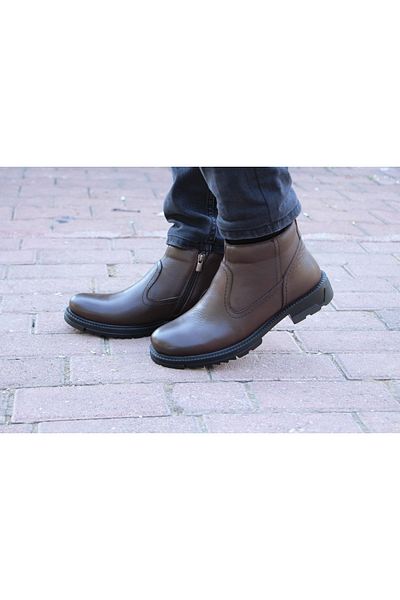 Yağlıoğlu Kundura 2605 Cold Proof Γνήσιο Δερμάτινο & Γούνινο Θερμικό Casual Ανδρικές Μπότες