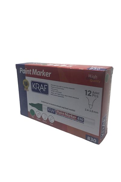 KRAF 830 Paint Marker Green 12-Pack