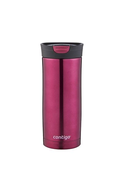 Contigo Huron Snapseal Travel Cup - Vibrant Red, Vacuum Bottle, 0.47 Leak Proof