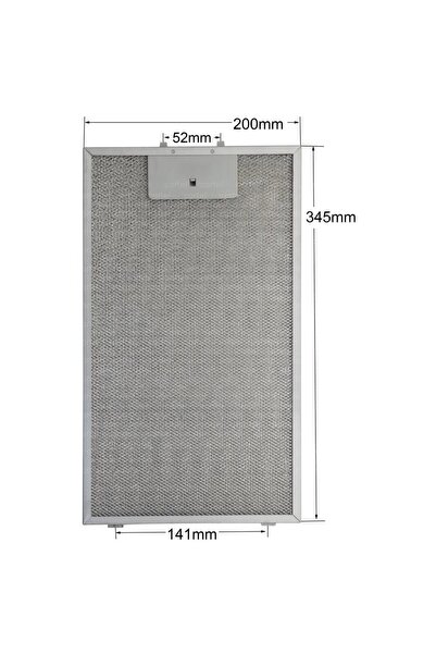 Davlumbaz Filtresi 200x345 Mm Yağ Filtresi Mutfak Aspiratörü Havalandırma 200x345 Mm