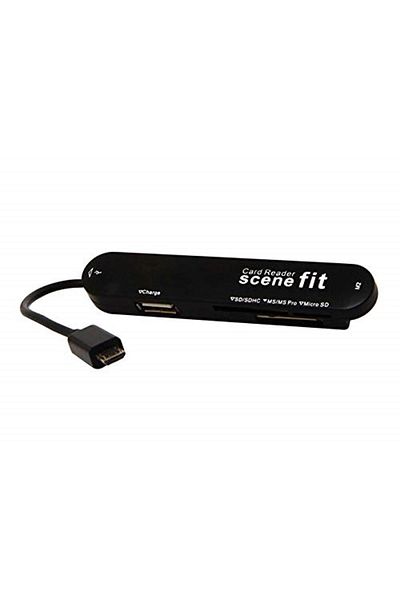 S-LINK S-Link SMG-420 USB Micro 5P إلى USB Hub + مجموعة قارئ البطاقات