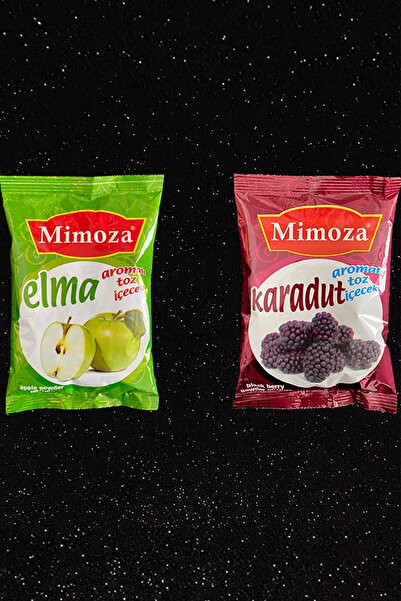 Mimoza Elma Ve Karadut Aromalı Sıcak Toz Içecek Oralet'i Kış Ve Meyve Çayı Kafe Içecekleri 2 Adet 500gram